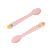 Kit Com Duas Colheres De Silicone Fadinha Rosa Büp Baby - Imagem 2