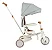 Triciclo Infantil Multifuncional E-lite - Premium Baby Cor Off White e Cinza - Imagem 3