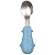 Kit Talheres Cabo em Silicone Azul - Buba - Imagem 2