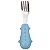Kit Talheres Cabo em Silicone Azul - Buba - Imagem 3