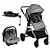 Carrinho De Bebê Romanzo Infanti Travel System Trio Isofix Cor Cinza Prata - Imagem 1