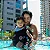 Canguru Impermeável para Bebê Passeio e Piscina em Neoprene Preto Waterland Baby - Imagem 2