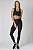 LEGGING FITNESS ATLANTA CÓS LARGO COM BRILHO PRETO - Imagem 1