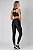 LEGGING FITNESS ATLANTA CÓS LARGO COM BRILHO PRETO - Imagem 2