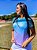 Camiseta Feminina Fitness Azul Lilás - Imagem 3