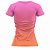Camiseta Feminina Fitness Laranja e Rosa - Imagem 2