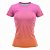 Camiseta Feminina Fitness Laranja e Rosa - Imagem 1