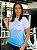 Camiseta Feminina Fitness Azul e Branco - Imagem 3