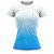 Camiseta Feminina Fitness Azul e Branco - Imagem 1