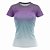 Camiseta Feminina Fitness Azul e Roxo - Imagem 1