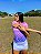 Camiseta Feminina Fitness Rosa e Azul - Imagem 4