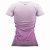Camiseta Feminina Fitness Roxo e Branco - Imagem 2