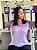 Camiseta Feminina Fitness Roxo e Branco - Imagem 3