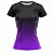 Camiseta Feminina Fitness Preto e Roxo - Imagem 1