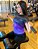 Camiseta Feminina Fitness Preto e Roxo - Imagem 3