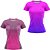 Kit 2 Camisetas Fitness Feminina - Joy e Rosa Azul - Imagem 1