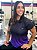 Kit 3 Camisetas Fitness Feminina - Preto Verde - Preto Roxo - Joy - Imagem 8