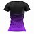 Kit 3 Camisetas Fitness Feminina - Preto Verde - Preto Roxo - Joy - Imagem 3