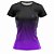 Kit 3 Camisetas Fitness Feminina - Preto Verde - Preto Roxo - Joy - Imagem 2