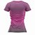 Kit 3 Camisetas Fitness Feminina - Preto Verde - Preto Roxo - Joy - Imagem 5