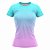 Kit 3 Camisetas Fitness Feminina - Azul Lilás - Ray - Preto Roxo - Imagem 2