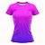 Kit 3 Camisetas Fitness Feminina - Rosa Azul - Joy - Preto Roxo - Imagem 2