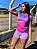 Kit 3 Camisetas Fitness Feminina - Rosa Azul - Joy - Preto Roxo - Imagem 9