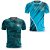 Kit 2 Camisetas Fitness Masculina - Risc e Sky Blue - Imagem 1