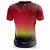Camiseta Fitness Masculina Vermelho Amarelo - Imagem 2