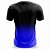 Camiseta Fitness Masculina Preto Azul - Imagem 2