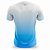 Camiseta Fitness Masculina Azul Branco - Imagem 2
