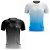 Kit 2 Camisetas Fitness Masculina - Black e Azul Branco - Imagem 1