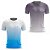 Kit 2 Camisetas Fitness Masculina - Azul Branco e Preto Cinza - Imagem 1