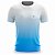 Kit 2 Camisetas Fitness Masculina - Azul Branco e Preto Vermelho - Imagem 2