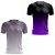 Kit 2 Camisetas Fitness Masculina - Preto Cinza e Preto Roxo - Imagem 1