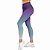 Calça Legging Estampada Degrade Roxo Azul - Imagem 3