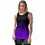 Regata Fitness Feminina - Preto Roxo - Imagem 3