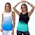 Kit 2 Regatas Fitness Feminina - Azul Branco e FIT - Imagem 1