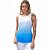 Kit 2 Regatas Fitness Feminina - Rosa Azul e Azul Branco - Imagem 2