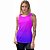 Kit 2 Regatas Fitness Feminina - Rosa Azul e Azul Branco - Imagem 5