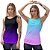 Kit 2 Regatas Fitness Feminina - Preto Roxo e Azul Lilás - Imagem 1