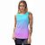 Kit 2 Regatas Fitness Feminina - Azul Lilás e Preto Cinza - Imagem 2