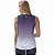 Kit 2 Regatas Fitness Feminina - Azul Lilás e Preto Cinza - Imagem 6