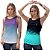 Kit 2 Regatas Fitness Feminina - Azul Roxo e Fit - Imagem 1