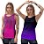 Kit 2 Regatas Fitness Feminina - Joy e Preto Roxo - Imagem 1
