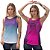 Kit 2 Regatas Fitness Feminina - Roxo Azul e Joy - Imagem 1