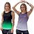 Kit 2 Regatas Fitness Feminina - Preto Verde e Preto Cinza - Imagem 1