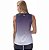 Kit 2 Regatas Fitness Feminina - Azul Roxo e Preto Cinza - Imagem 3