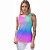 Kit 2 Regatas Fitness Feminina - Preto Cinza e Tie Dye - Imagem 2