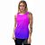 Kit 2 Regatas Fitness Feminina - Rosa Azul e Tie Dye - Imagem 5